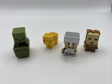 Mojang Minecraft 1 Inch Figures Set Of 4 - No Packaging.