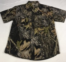 VTG Field Staff by Mossy Oak Camo Shrit Button Down Mens M Vented Hunting