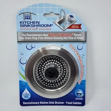 Kitchen SinkShroom® Revolutionary Strainer w/ Anti-Clog Technology by TubShroom