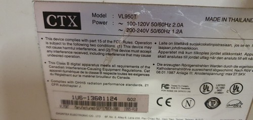 CTX VL501 COMPUTER MONITOR With Original Swivel Stand - Picture 13 of 19