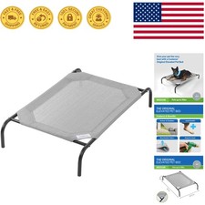 Cooling Elevated Dog Bed - Lightweight  Breathable Design for Medium Breeds