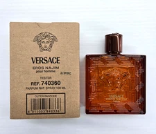 Eros Najim by Versace 3.4oz Parfum for Men NEW In Brown Box