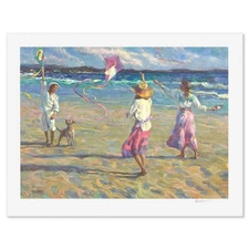 Don Hatfield, "Kite Festival" Limited Edition Printer's Proof Serigraph, Numbere