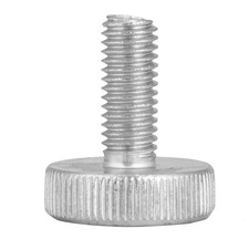 Zinc Plated Carbon Steel Flat Knurled Head Thumb Screws Bolts M8x20mm 10 PCS