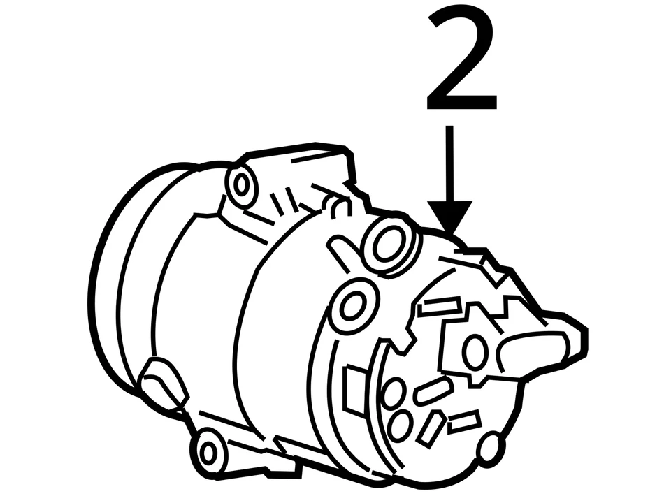 GM COMPRESOR KITA/ (SLP) 19418189 NUEVO OEM 19418189 Foto 4 de 4