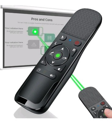 Presentation Clicker Air Mouse Function Wireless Presenter - By DINOSTRIKE 