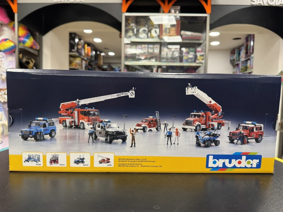 BRUDER 02526 - scala 1:16 - JEEP POLIZIA WRANGLER ULIMITED RUBICON - NUOVO - Immagine 3 di 4