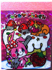 CRUX Funny Punch Rabbit Squirrel Mini Memo Pad Made in Japan 70 sheets
