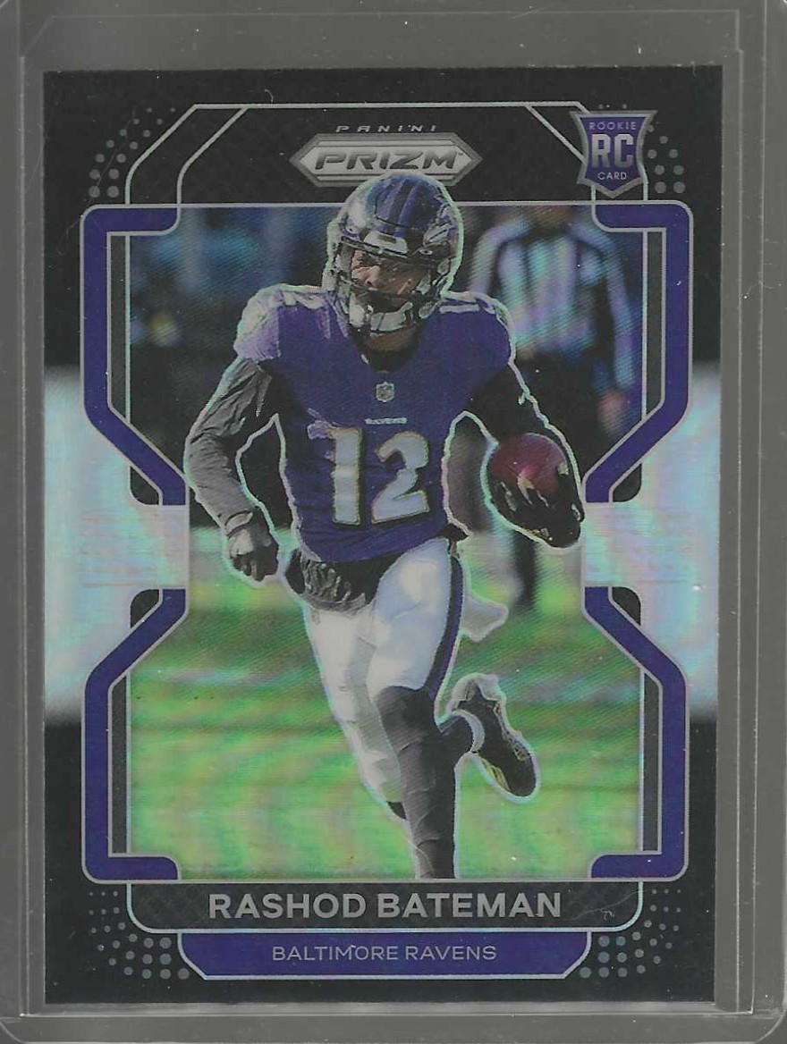 2021 Panini Chronicles #PB-12 Rashod Bateman Prizm Black Silver