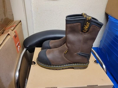 Dr Martens Rigger Industrial Safety Boots In Brown