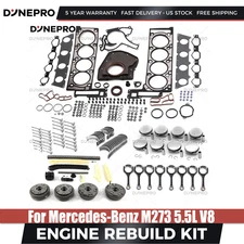 Engine Rebuild Kit Gasket Piston Rods For 07-16 Mercedes-Benz M273 E500 G5505.5L