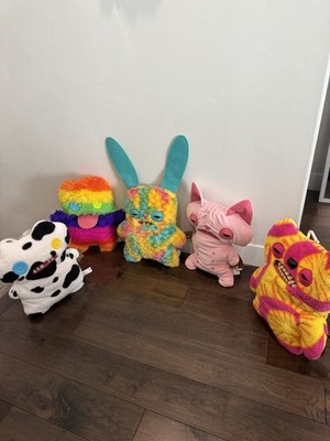 Lot Of 5 New Fuggler Monster Plush Bigg Fugg 16  Monster Plush Teeth  NWT