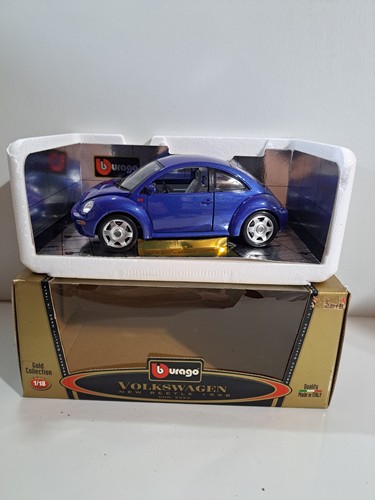 Bburago 3392 Collection 1:18 Die Cast 1998 Volkswagen New Beetle w/Box - Picture 1 of 13