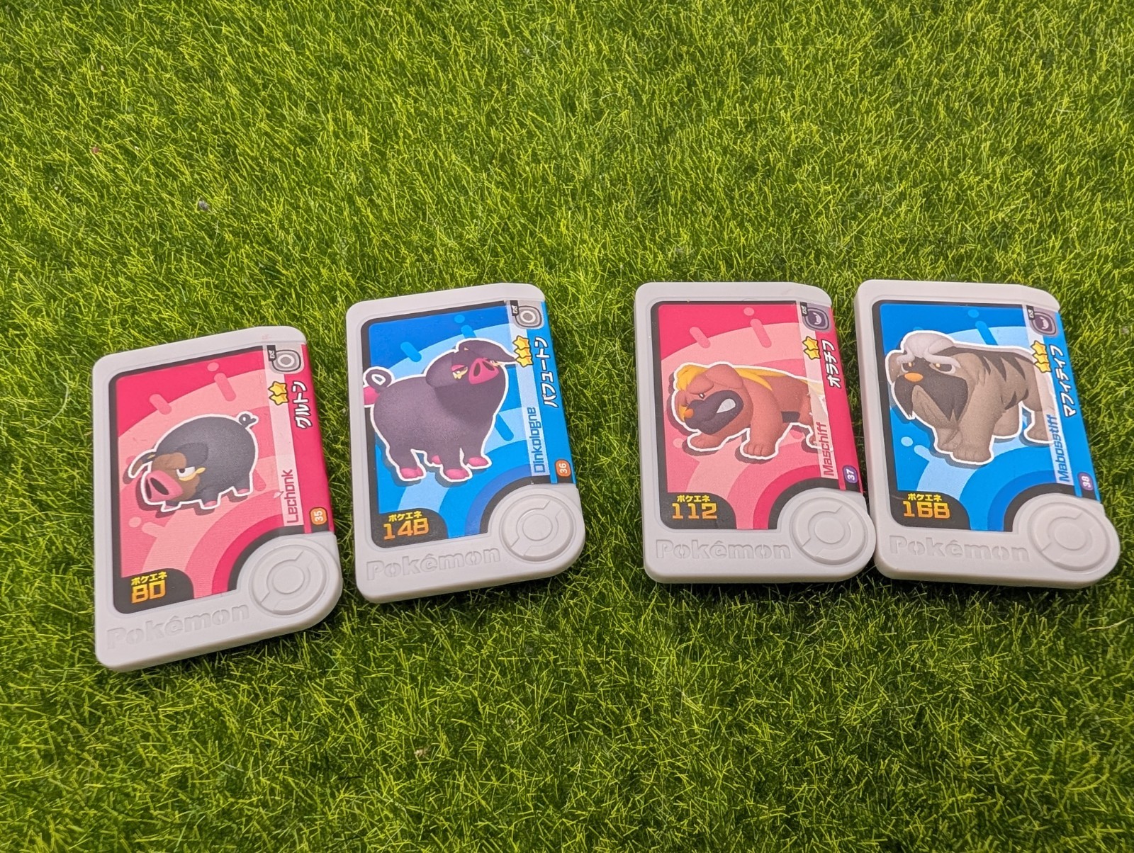 Mabosstiff Maschiff Oinkologne Lechonk Pokemon Mezastar Evolution Set Etiquetas Japón