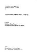 Voices on Voice : Perspectives, Definitions, ...