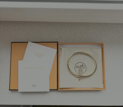 Hermès Kelly Clic Armband   Schwarz / Roségold   Top Zustand