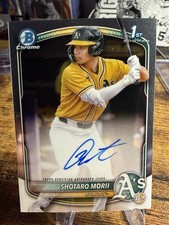 2025 Bowman Chrome 1st Bowman Chrome Auto Shotaro Morii #CPA-SM🔥A’s🔥CLEAN🔥