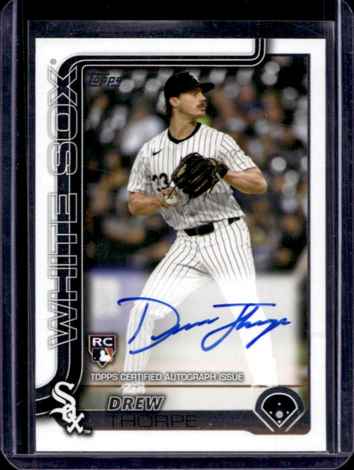 2025 Topps Drew Thorpe Real One Auto RC #320 White Sox