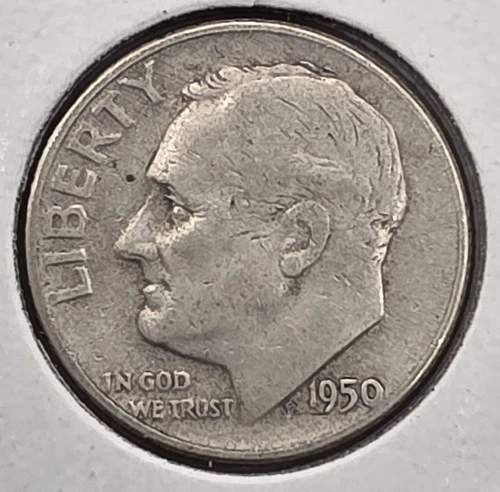 1950 Roosevelt Dime -76 yrs old!!! ☆Great Way To BUY SILVER☆