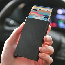 Men Women Aluminum RFID Blocking Credit Card Case Holder Wallet Best Gift