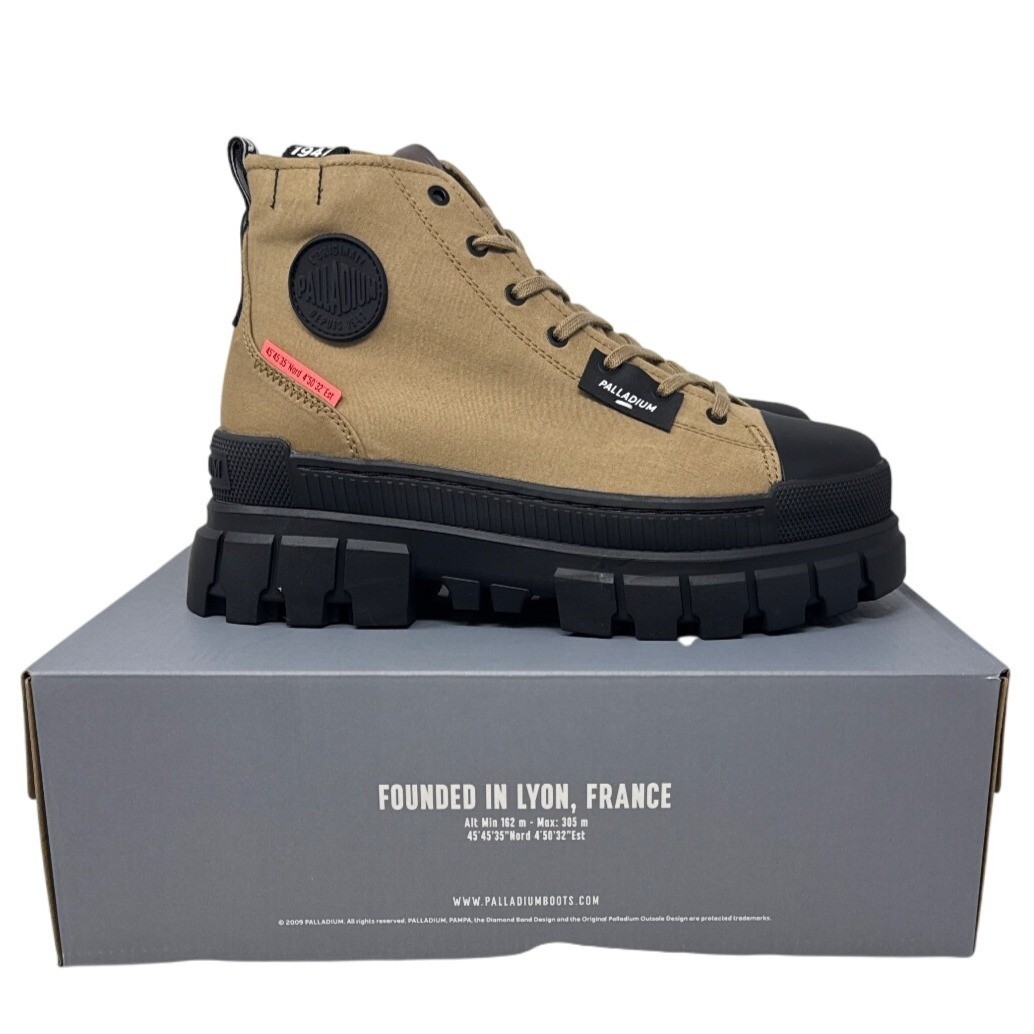 Palladium Revolt Hi TX Tech High-Top Boots Size 10 Women's Olive Rugged Sole image 4