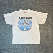 Vintage IRON MAIDEN Shirt 2003 Euro Tour "Seventh Son of a Seventh Son" Size XXL