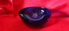 Tiffany Elsa Peretti Signed 7" Inch Cobalt Blue Thumbprint Bowl