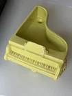 Vintage MCM Yellow Grand Piano Shaped Ceramic Planter Vase Musical Decor Piece
