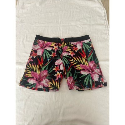 Hurley Tropical Floral Board Shorts Men s Size 34 Hawaiian Swim Trunks