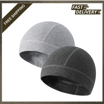 Cotton Skull Cap Breathable Helmet Liner Sleep Hat for Men Women Unisex Beanie