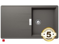 Schock Tia D-100 A Silverstone Grau Granit-SpüLe KüChenspüLe Auflage