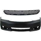 Bumper Cover Kit For 2011-2014 Dodge Avenger with Bumper Grille Front Primed (For: Dodge Avenger)