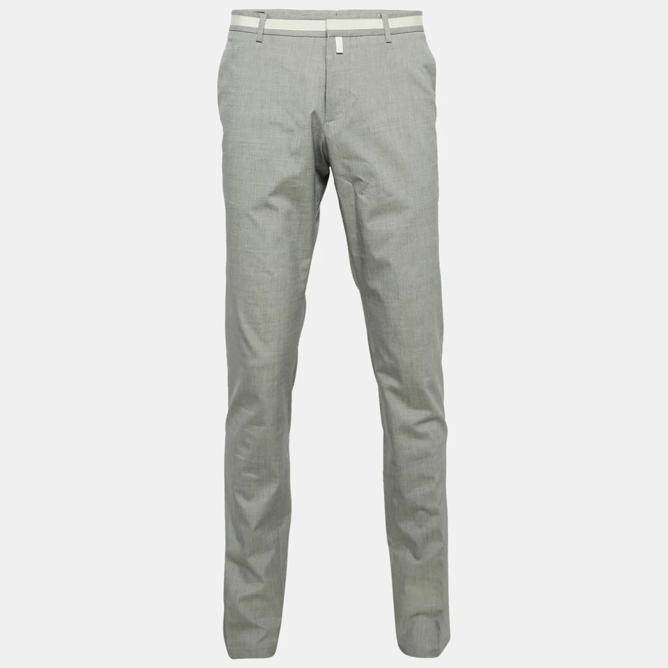 Pantalón formal Gucci gris mezcla de algodón XL