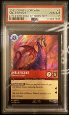 2022 DISNEY LORCANA PROMO 5 MALEFICENT - MONSTROUS DRAGON PSA 10
