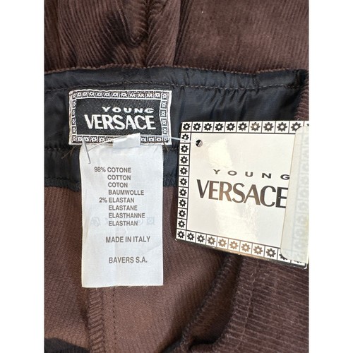 Versace Young Bambino G Girls Corduroy Pants Size 12 Designer Kidswear - Picture 7 of 8