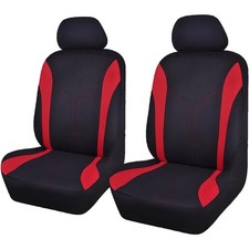 Flying Banner Car Seat Covers Front Seats And Rear Bench Mesh Fabric Rear Bench