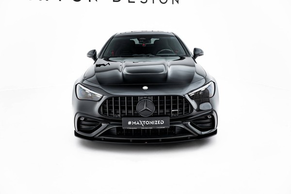 Frontlippe Passend FüR Mercedes-Amg CLE 53 C236 Schwarz Matt-image