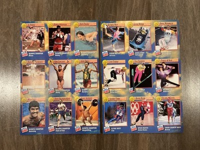 Sports Illustrated For Kids Lot Of Two Uncut Cards, Olympic Athletes