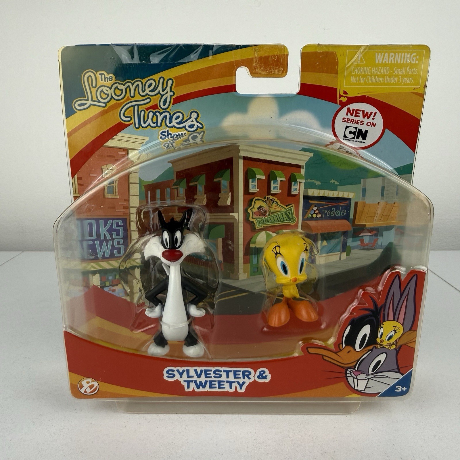 Paquete de 2 figuras The Looney Tunes Show Bridge Direct Sylvester & Piolín 2012