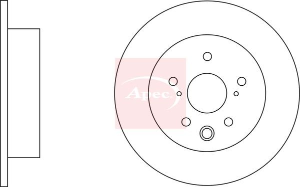Brake Disc Rear Solid Braking Fits Lexus IS C Toyota Crown APEC DSK2560