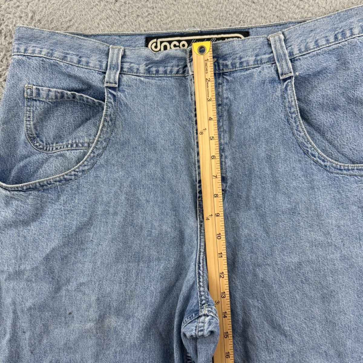 Vintage JNCO Jeans Mens 38x30 Blue Carpenter Handyman Wide Leg