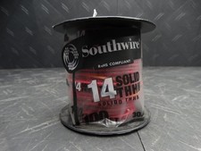 Southwire 100 ft. 14 Gauge Red Solid Copper T...