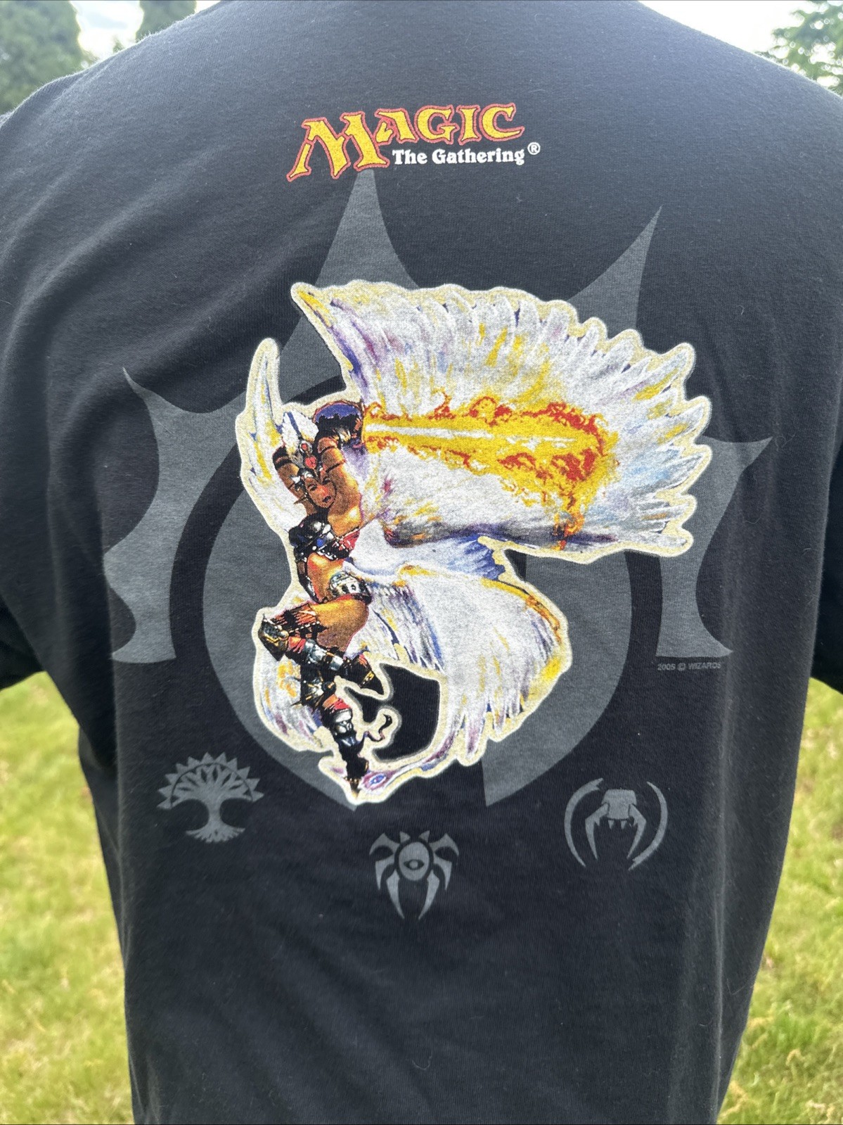 Vtg Magic The Gathering Ravnica Prerelease 2005 T-Shirt Black Large Official view 2