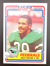 1984 Topps USFL - #130 Billy Taylor