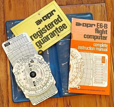 Vintage E6-B Flight Computer Complete Instruction Manual Aero Products Research