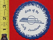 Milwaukee Road Dining Car Railroad Train Coaster Daily Domeliner Railway Lounge