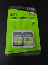 HME SDHC Memory Card 32GB 2-Pack Class 10 High Speed for Trail Cameras