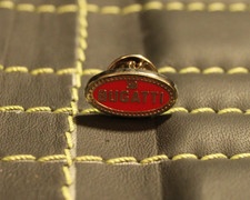 RARE Original Pin Bugatti Macaron Logo Red Perfect New Veyron Chiron Mistral etc