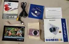 Sony Cyber-shot DSC-W120 Pink 7.2MP Vintage Digicam Y2K TESTED With Box Bundle