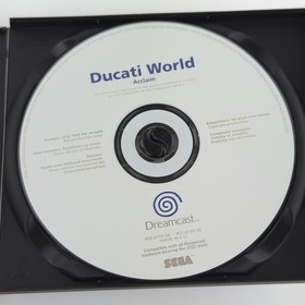 Sega Dreamcast Promo: Ducati World - IMBALLO ORIGINALE disco white label (stampa modello CD)
